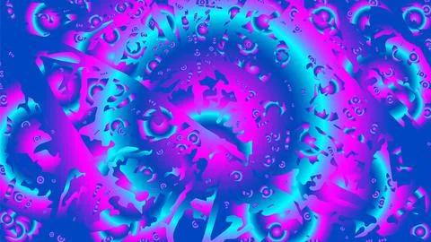 Bright bursts of torn reality with diverging waves abstract background Stock-Illustration