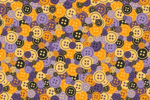 Bright buttons thick seamless pattern Stock Illustration