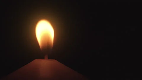 Bright candle flame Stock Footage 162612549