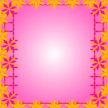 Bright card with abstract flowers vector image Stock Illustration