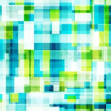 Bright cells seamless pattern with grunge effect Stock Illustration