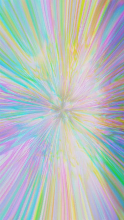 Bright center light radiates dynamic pastels in rapid 库存影片 330129522