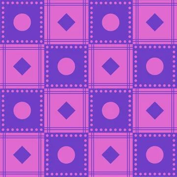 Bright checkered seamless pattern Stock Illustration