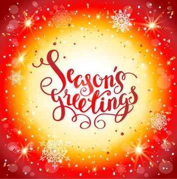 Bright Christmas red background Stock Illustration