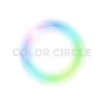 Bright circle on a light background. Stock Illustration