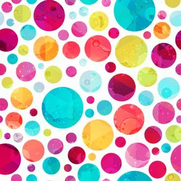 Bright circle seamless pattern 스톡 일러스트