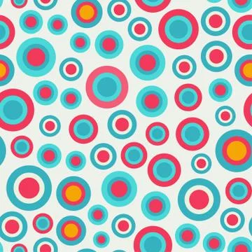 Bright circle seamless texture Stock Illustration