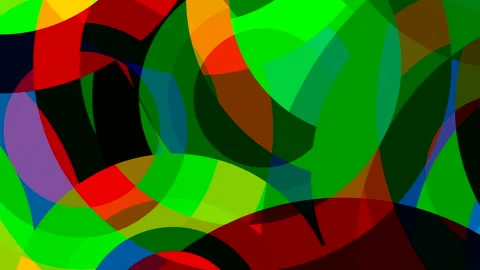 Bright circles background loop - Multi colors - stock video Stock Footage 205547125