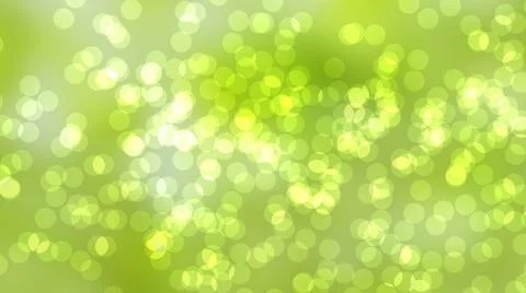 Bright circles on green blur background. Environment friendly illustration im Stock Illustration
