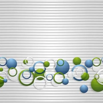 Bright circles on the grey striped backdrop. Vector eps 10 Bright circles ... Stock Photos