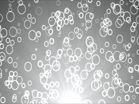 Bright Circles Motion Background Animation - Loop Monochrome Video stock 76319743