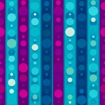 Bright circles seamless patern Stock Illustration
