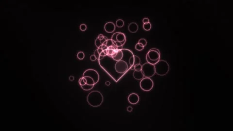 Bright circles in various sizes come together to form a Stock Footage 338401987