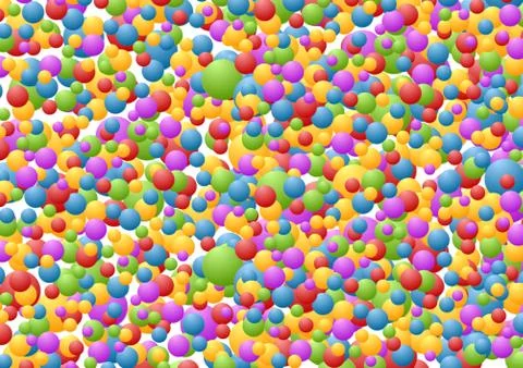 Bright circles vector pattern イラスト素材