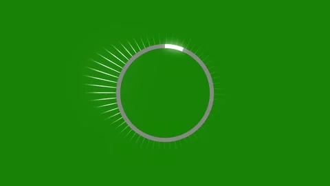 Bright Circular Audio Waveform with Glowing Sound Spectrum Ring, Green 4K Loop Video stock 337707203