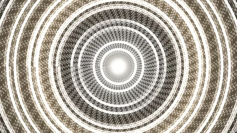 Bright circular light patterns form an engaging design Stock Footage 339373059