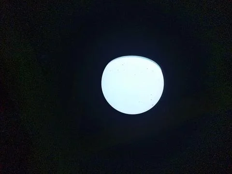 A bright circular light source Stock Photos