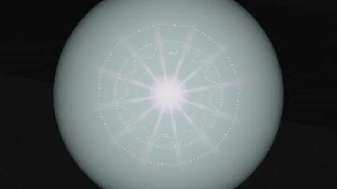 Bright circular pattern with rays of light and soft colors Stock Footage 337387360