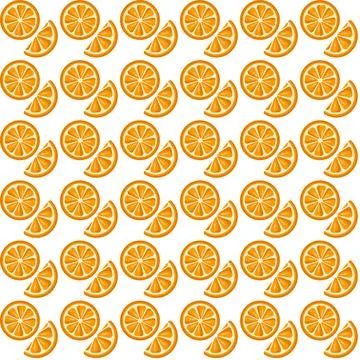 Bright Citrus Delight Seamless Pattern Stock Illustration