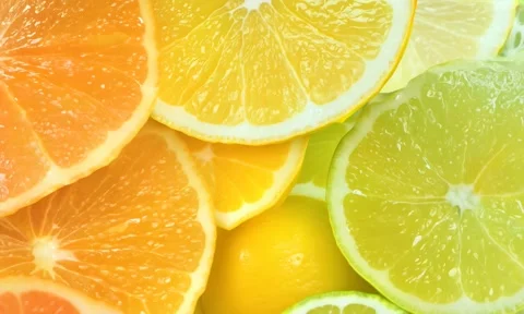 A bright citrus gradient background Stock Footage 304565474
