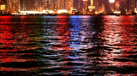 Bright city background. Focus on foreground Stock Footage 800311