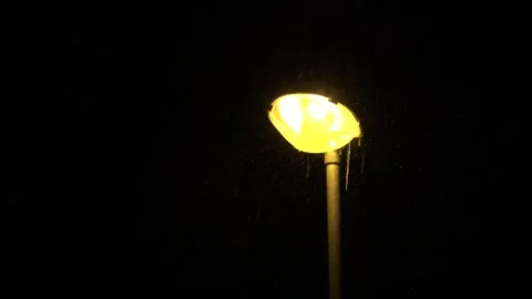 Bright city lantern at night Stock Footage 147246052