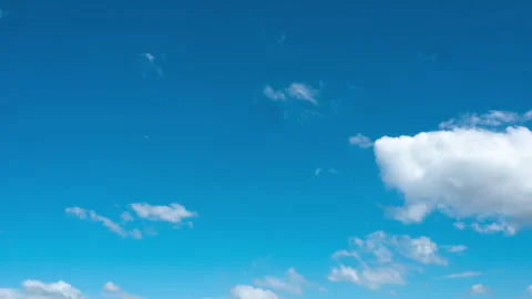 Bright clouds are flying across the sky. Timelapse Stock Footage 248754601