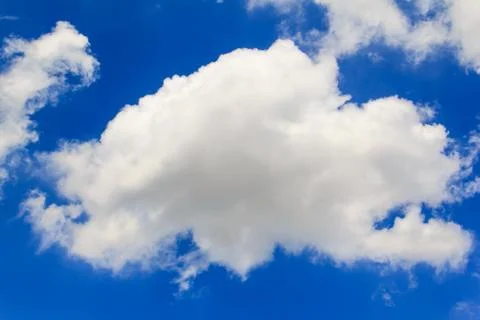 Bright clouds with blue sky Stock Photos