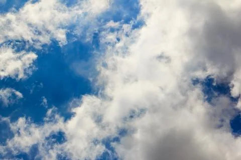 Bright clouds with blue sky Stock Photos