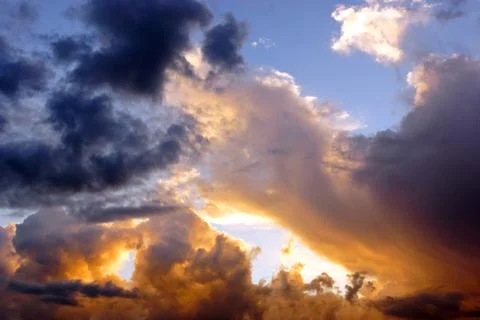 Bright clouds. cloudscape. Stock Photos