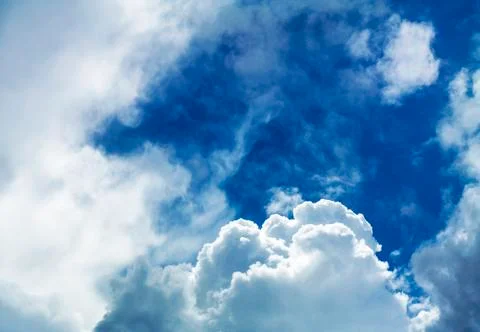 Bright cloudscape background Stock Photos