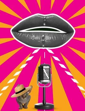 Bright collage. Different elements combined into creative artwork 스톡 사진