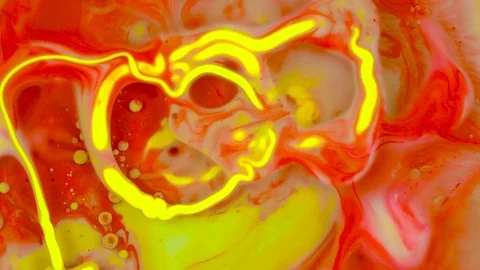 Bright Collors Beautiful Paint Surface Red yellow Universe Of Color Moving 스톡 동영상 82971634