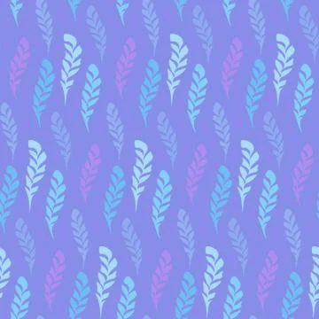 Bright color abstract floral pattern, vector seamless Stock Illustration