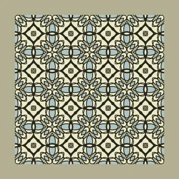 Bright color abstract geometric pattern, vector seamless Illustrazione stock