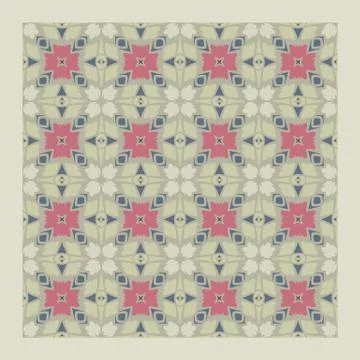 Bright color abstract geometric pattern, vector seamless イラスト素材