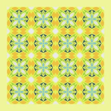 Bright color abstract geometric pattern, vector seamless Stock Illustration