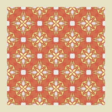 Bright color abstract geometric pattern, vector seamless Illustrazione stock