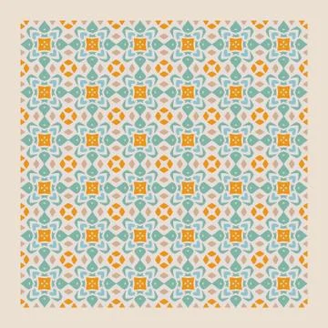 Bright color abstract geometric pattern, vector seamless Ilustración de archivo