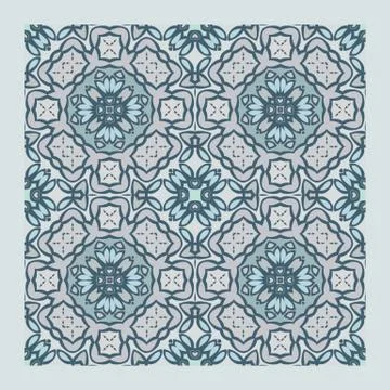 Bright color abstract geometric pattern, vector seamless Stock Illustration