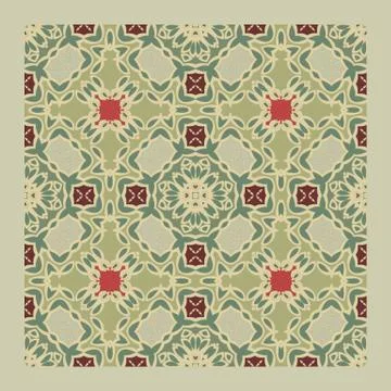 Bright color abstract geometric pattern, vector seamless Stock Illustration