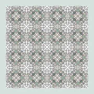 Bright color abstract geometric pattern, vector seamless Stock Illustration