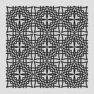 Bright color abstract geometric pattern, vector seamless 스톡 일러스트