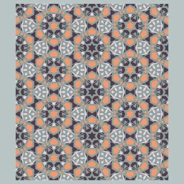 Bright color abstract geometric pattern, vector seamless イラスト素材