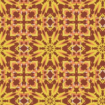 Bright color abstract geometric pattern, vector seamless Stock Illustration