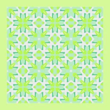 Bright color abstract geometric pattern, vector seamless Stock Illustration