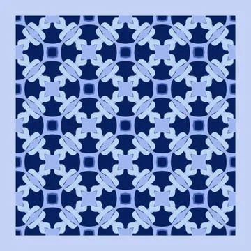 Bright color abstract geometric pattern, vector seamless Stock Illustration