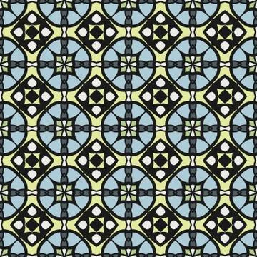 Bright color abstract geometric pattern, vector seamless Illustrazione stock