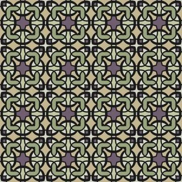 Bright color abstract geometric pattern, vector seamless Stock Illustration