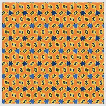 Bright color abstract geometric pattern, vector seamless Stock Illustration